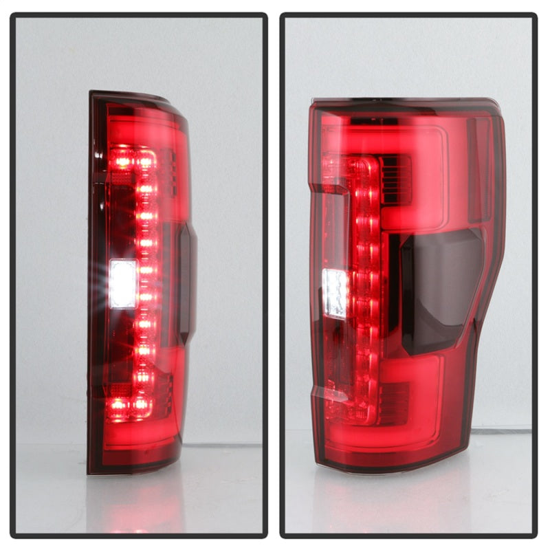 Spyder 17-18 Ford F-250 SD (w/Blind Spot Sensor) LED Tail Lights - Red Clr (ALT-YD-FS17BS-LED-RC)