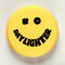 KC HiLiTES 6in. Round Hard Cover for Daylighter/SlimLite/Pro-Sport (Single) - Yellow w/Black Smile