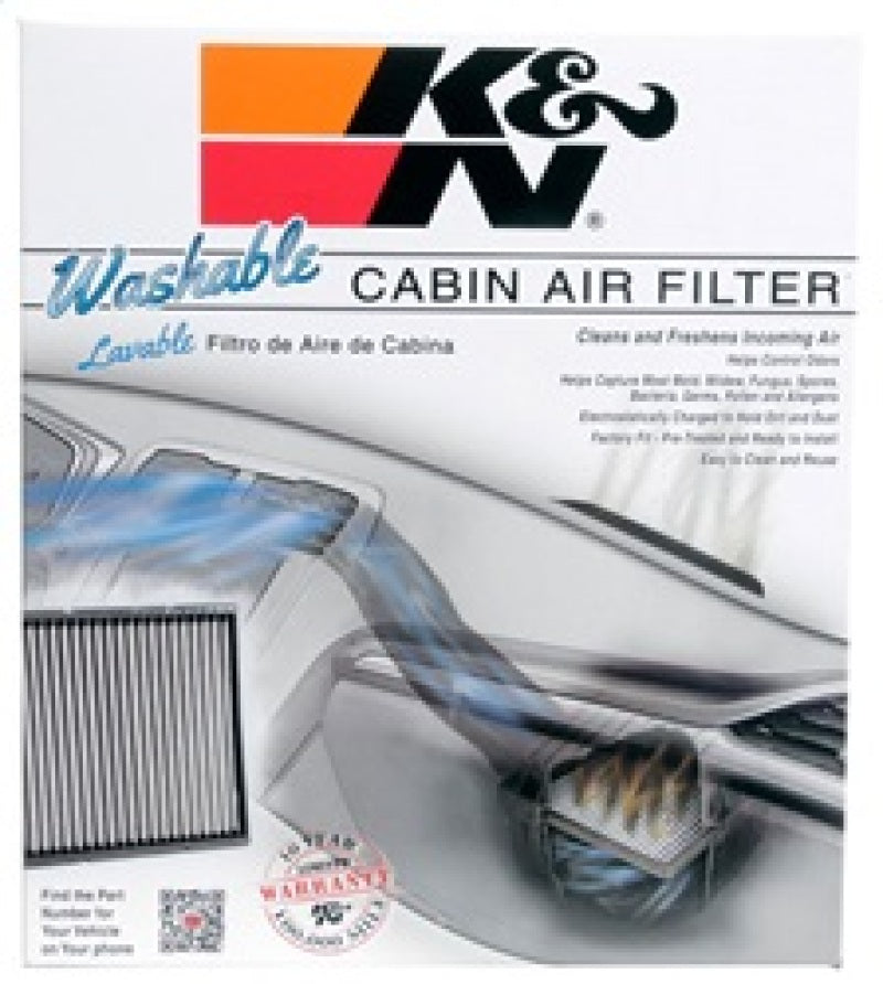 K&N Lifetime Washable Cabin Air Filter for 05-14 VW Jetta 2.5L 2.0L / EOS VF3013