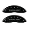 MGP 4 Caliper Covers Engraved Front & Rear Escalade Black finish silver ch