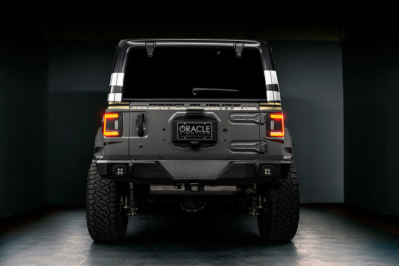 ORACLE Lighting Tinted LED Flush Mount Tail Light for 2018+ Jeep Wrangler Rubicon/Sport 5884-504-T