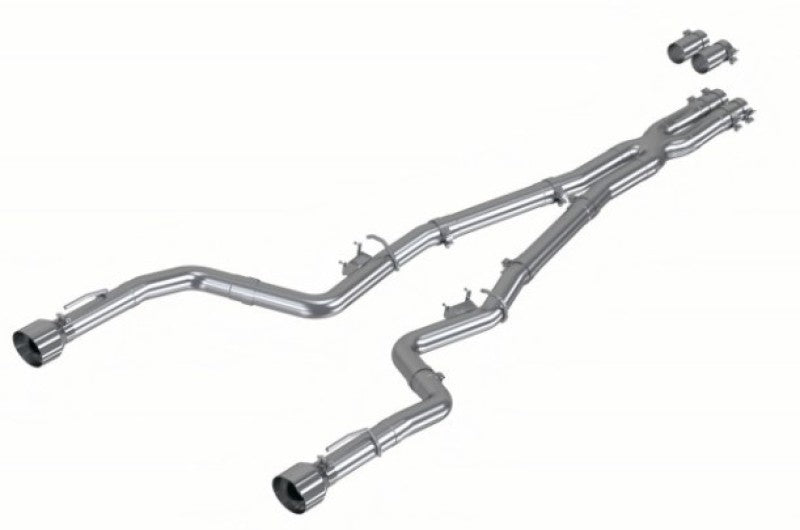 MBRP 3" Race Profile Cat-Back w/Dual Tips AL Steel Exhaust For 17-23 Charger 5.7L/6.2L/6.4L S7118AL