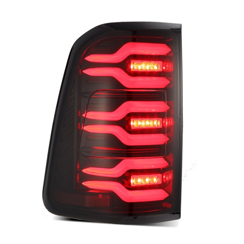 AlphaRex Luxx-Series LED Tail Lights Black/Red for 19-21 Dodge Ram 1500 640050