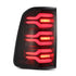 AlphaRex Luxx-Series LED Tail Lights Black/Red for 19-21 Dodge Ram 1500 640050