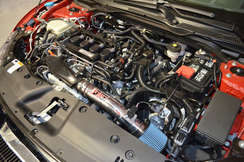 Injen Wrinkled Red SP Short Ram Cold Air Intake For 17-20 Honda Civic Si L4-1.5L Turbo - SP1584WR
