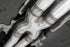 MBRP 3"Dual Rear Cat-back AL Steel Quad Tips (Street) For 15-16 Dodge Challenger 5.7L HEMI S7115AL