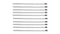 Vibrant Stainless Steel Cable Ties 14.5in Long (10 Cable Ties / Pack)