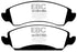EBC 09-14 Cadillac Escalade 6.0 Hybrid Yellowstuff Front Brake Pads