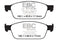 EBC 12+ Ford Focus 2.0 Turbo ST Redstuff Front Brake Pads