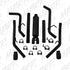 MBRP 2.5" Cat Back, 09-14 Dodge Ram 1500 5.7L, Dual Split Rear (Through Stock Bumper) S5146BLK