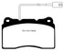 EBC 2014-2016 Maserati Ghibli 3.0L Twin Turbo (330) Yellowstuff Front Brake Pads
