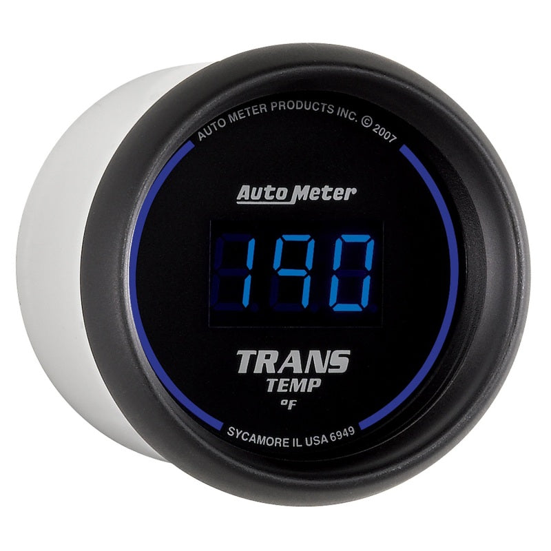 Autometer 2-1/16" 0-340°F Black Cobalt Digital Transmission Temperature Gauge - 6949