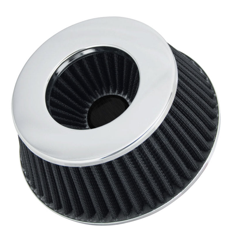 Spectre Adjustable Conical Air Filter 2-1/2in. Tall (Fits 3in. / 3-1/2in. / 4in. Tubes) - Black