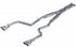 MBRP 3"Dual Rear Cat-back AL Steel Quad Tips (Street) For 15-16 Dodge Challenger 5.7L HEMI S7115AL