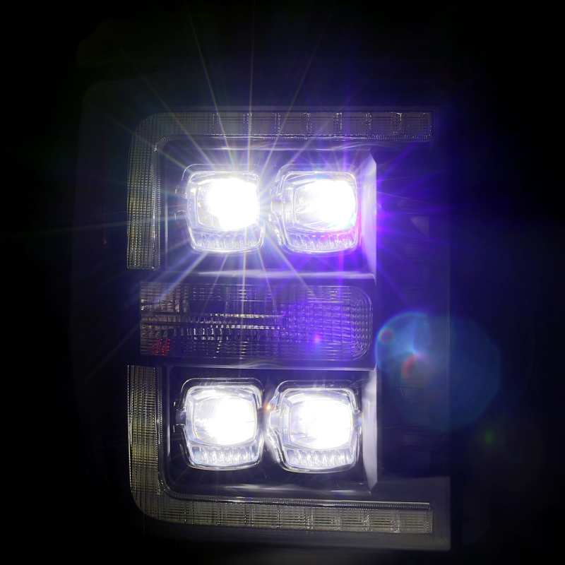 AlphaRex NOVA LED Projector Headlights Plank Style Alpha-Black for 11-16 Ford F-350 SD 880147