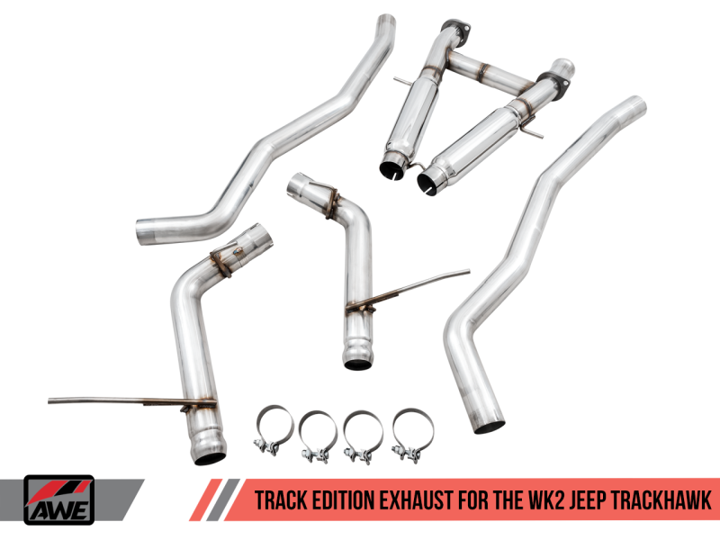 AWE Tuning Track Edition Exhaust Use w/Stock Tips for Jeep Grand Cherokee SRT/Trackhawk 3020-31023