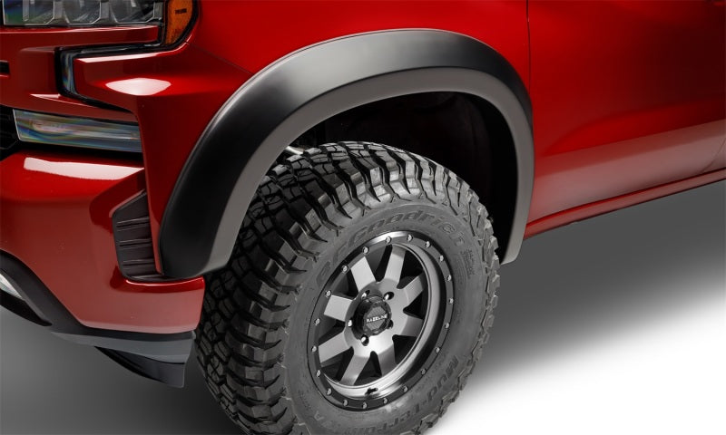 Bushwacker 19-21 Chevrolet Silverado 15 Extend-A-Fender Style Flares 4pc 78.8 Bed - Black