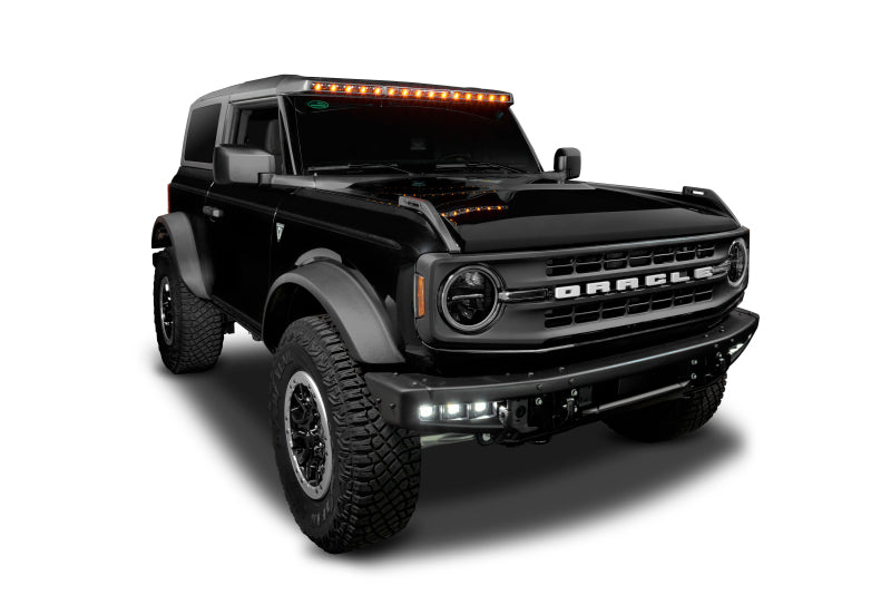 ORACLE Lighting Integrated Windshield Roof Carbonized Grey LED Light Bar System 5888-023-MF