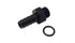 Vibrant Aluminum Male -6AN ORB to 3/8in Barb w/O-Ring - Anodized Black
