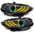 Oracle Lighting Dynamic ColorSHIFT LED Headlights - Black Series for 18-23 Ford Mustang 8204-332