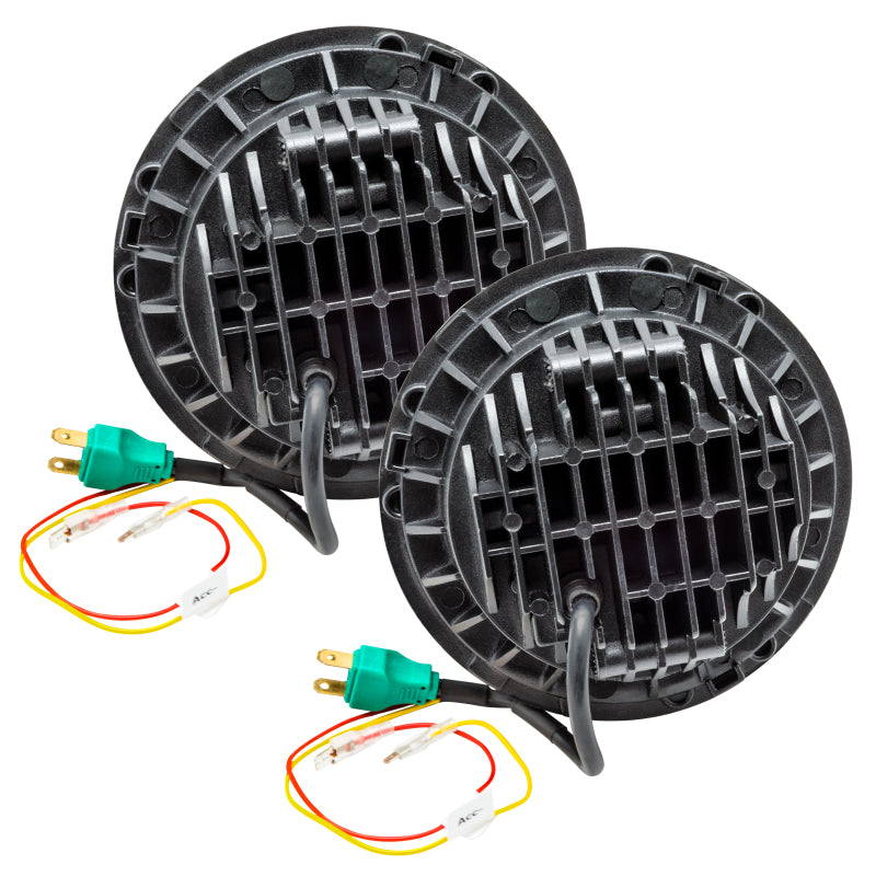 ORACLE Lighting High Powered LED Headlights 7in (Black Bezel) - White 5769-001