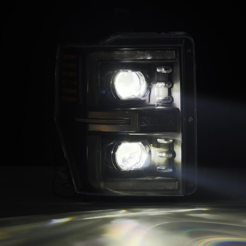 AlphaRex LUXX-Series LED Projector Headlights Black for 08-10 Ford F250-550 880312