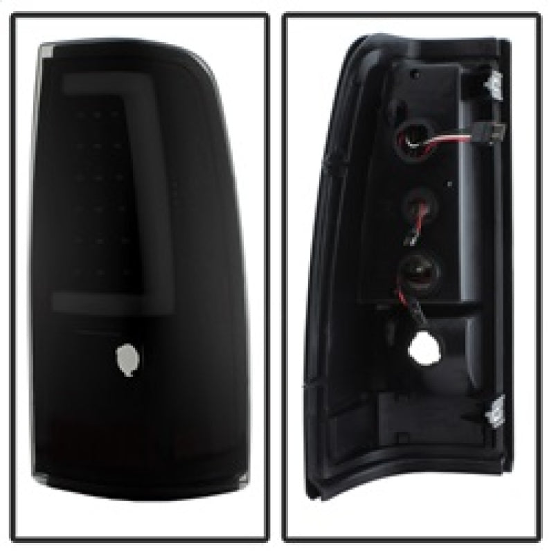 xTune Chevy Silverado 1500/2500/3500 99-02 Version 3 Tail Lights Black Smoke ALT-ON-CS99V3-LBLED-BSM