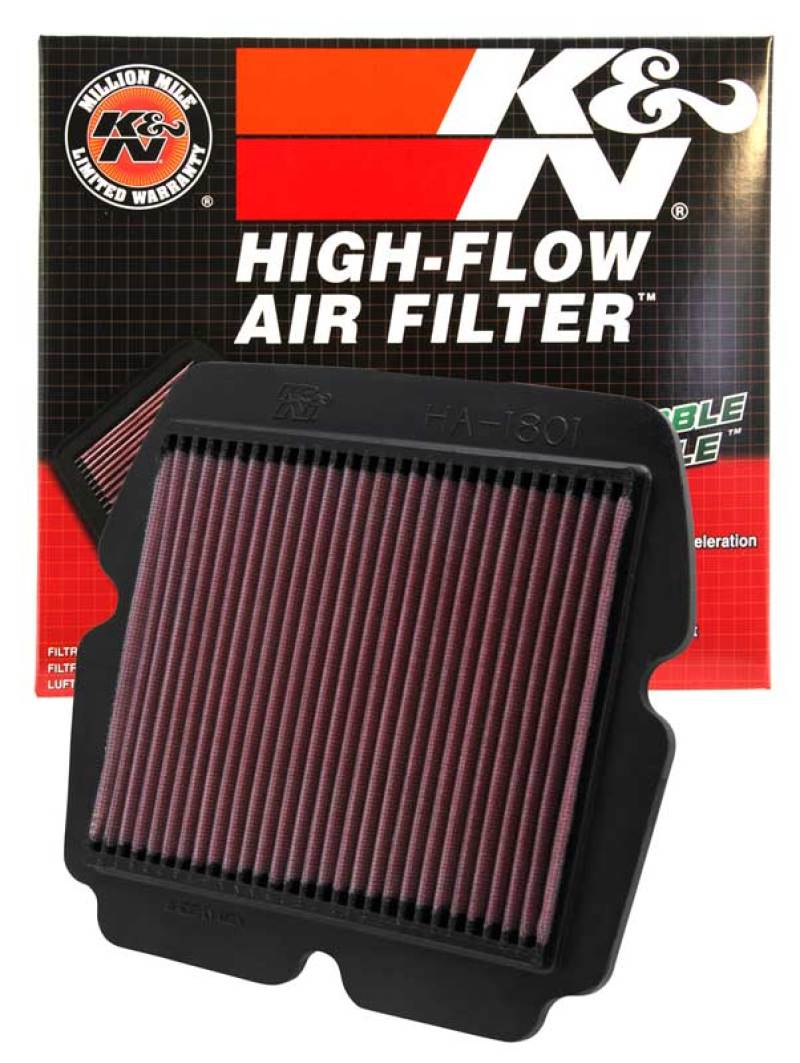 K&N Powersports Gold Wing Replacement Air Filter- High-Flow for 01-08 Honda GL1800 HA-1801