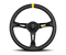 Momo MOD08 Steering Wheel 350 mm - Black Leather/Black Spokes/1 Stripe