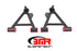 BMR 94-04 Mustang Lower Non-Adj. A-Arms (Coilover Only) w/ STD. Ball Joint (Poly) - Black Hammertone