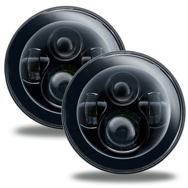 ORACLE Lighting 7" High Powered LED Headlights - NO HALO - Black Bezel 5769-504