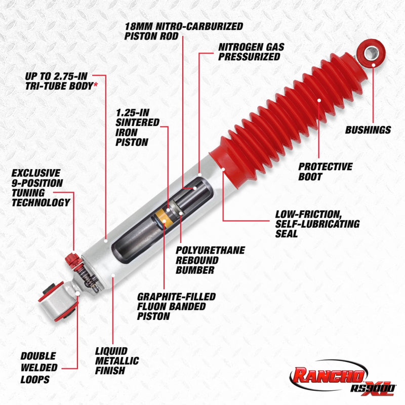 Rancho 86-95 Toyota 4Runner Front RS9000XL Shock