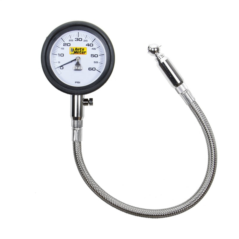 Autometer NASCAR Performance 0-60PSI Lo-Pressure Tire Pressure Gauge - 2160