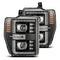 AlphaRex LUXX-Series LED Projector Headlights Black for 08-10 Ford F250-550 880312