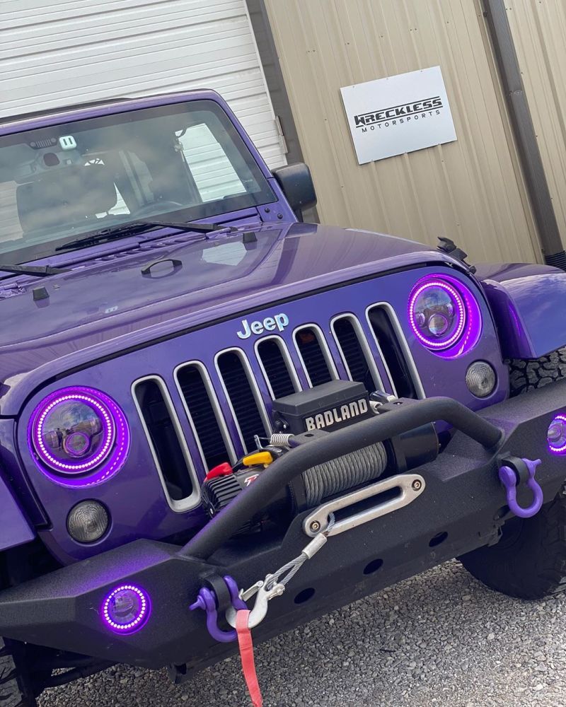 ORACLE Lighting High Powered LED Headlights 7in (Black Bezel) - ColorSHIFT w/BC1 Controller 5769-335