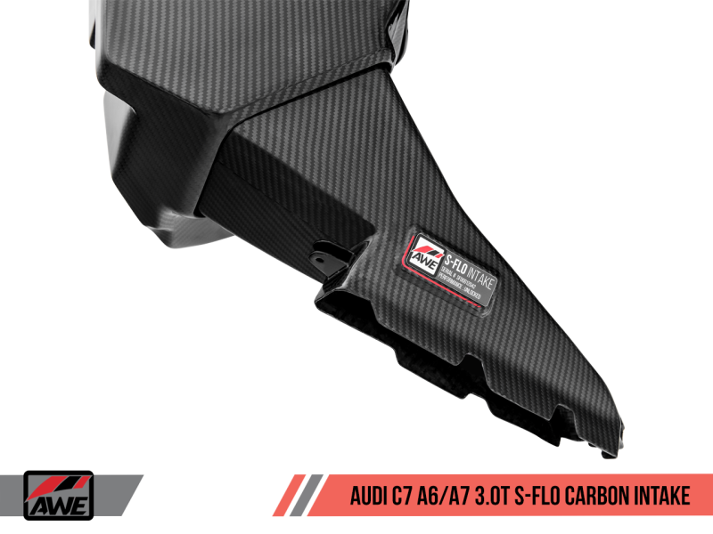 AWE Tuning S-Flo Carbon Intake V2 for Audi C7 A6 / A7 3.0T 2660-15022