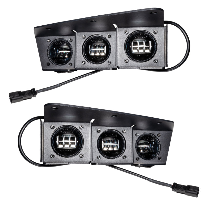 ORACLE Lighting Triple White LED Fog Light Kit for 21-22 Ford Bronco Steel Bumper 5890-001