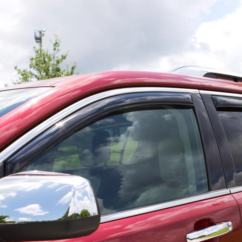 AVS 11-18 Ford Explorer Ventvisor In-Channel Front & Rear Window Deflectors 4pc - Smoke