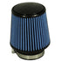 Injen Nanofiber SuperNano-Web Dry Air Filter - 3" Filter 5" Base / 4.875" Tall / 4 Top X-1020-BB