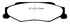EBC 03-04 Cadillac XLR 4.6 Redstuff Rear Brake Pads
