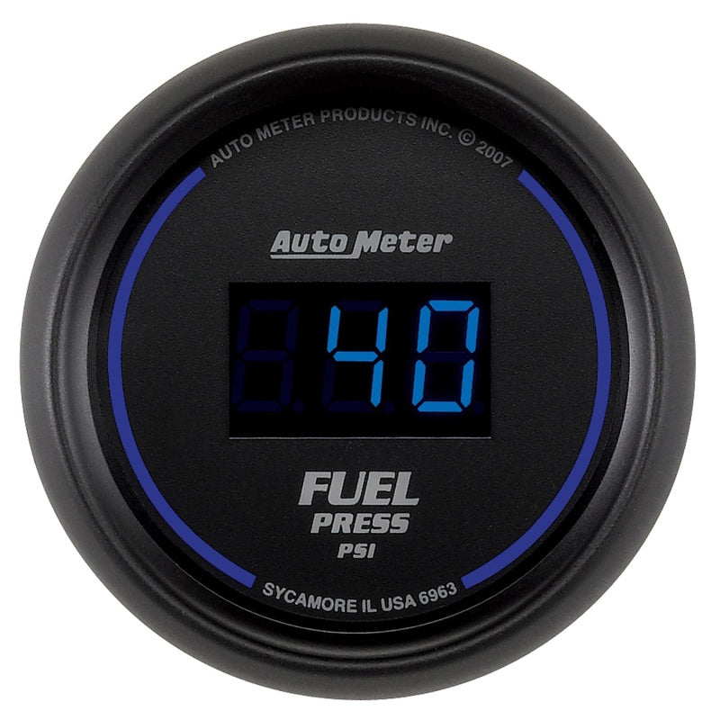 Autometer 2-1/16" 5-100 PSI Black Cobalt Digital Fuel Pressure Gauge - 6963