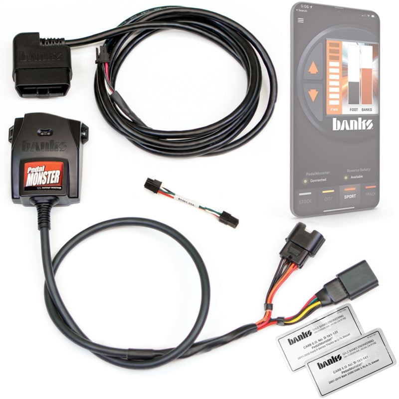 Banks Power adjustable & safe Pedal Monster Kit (Stand-Alone) Molex MX64 6 Way Use w/Phone 64310