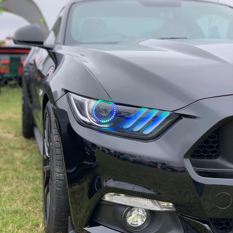 Oracle Dynamic ColorSHIFT DRL Upgrade w/ Halo Kit for 15-17 Ford Mustang V6/GT/Shelby 1335-332