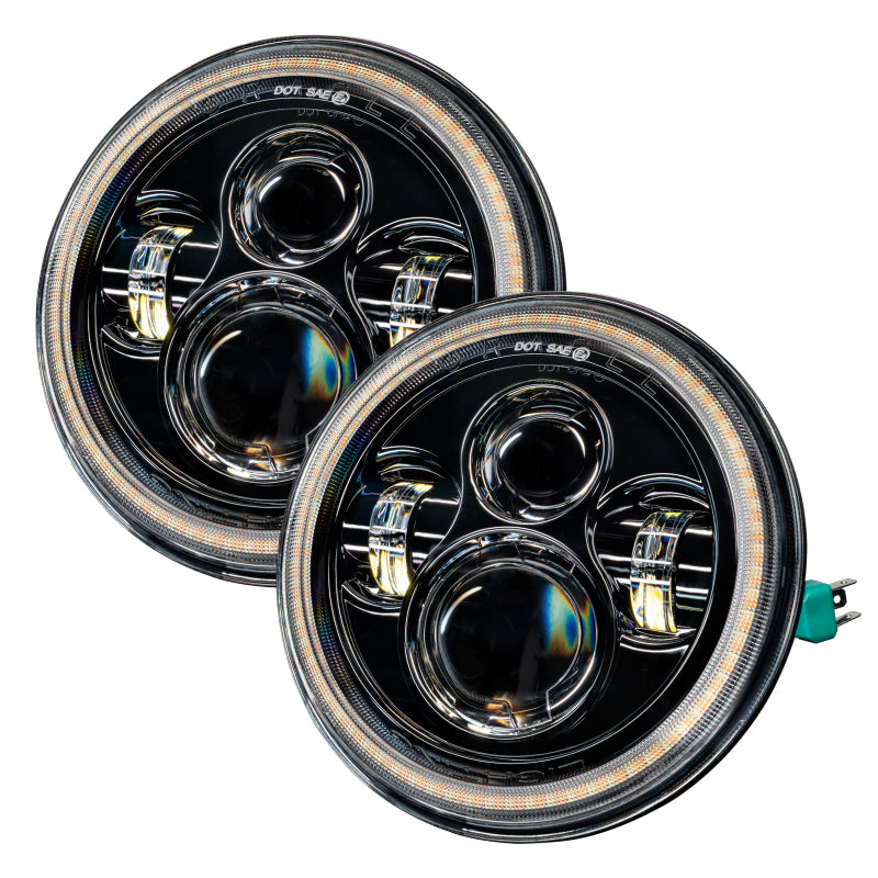 ORACLE Lighting Switchback LED Halo Headlights - Amber/White for 07-18 Jeep Wrangler JK 5769-123