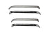 AVS 07-18 Jeep Wrangler Ventshade Front & Rear Window Deflectors 4pc - Chrome