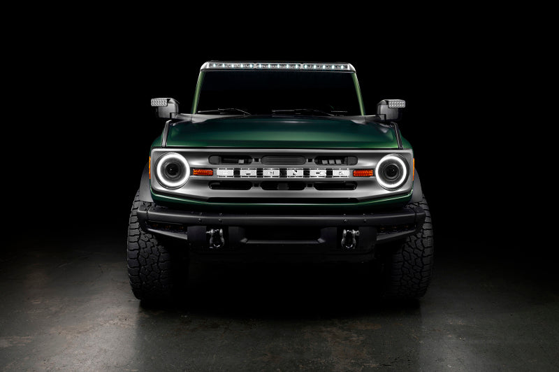 ORACLE Lighting Integrated Windshield Roof Carbonized Grey LED Light Bar System 5888-023-MF