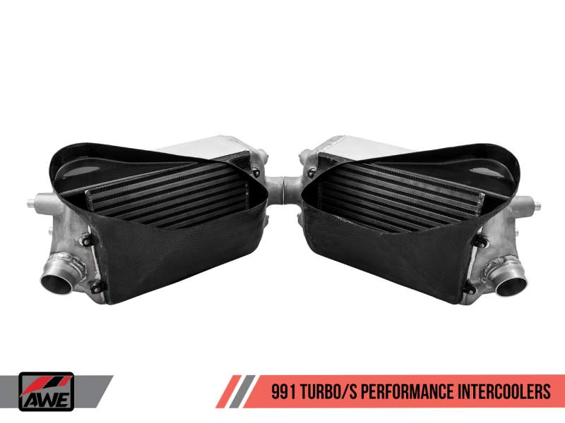 AWE Tuning Performance Intercooler Kit for Porsche 991 (991.2) Turbo/Turbo S 4510-11050