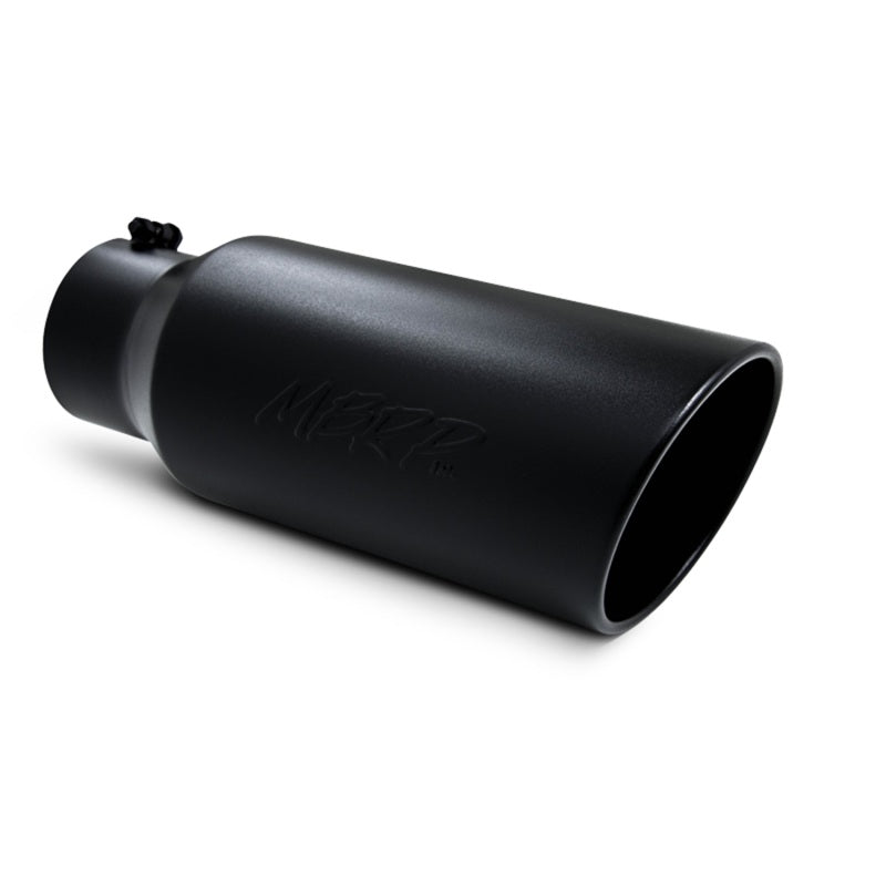 MBRP 7" O.D. Rolled End 5" inlet 18" in length Black Universal Tip - T5127BLK