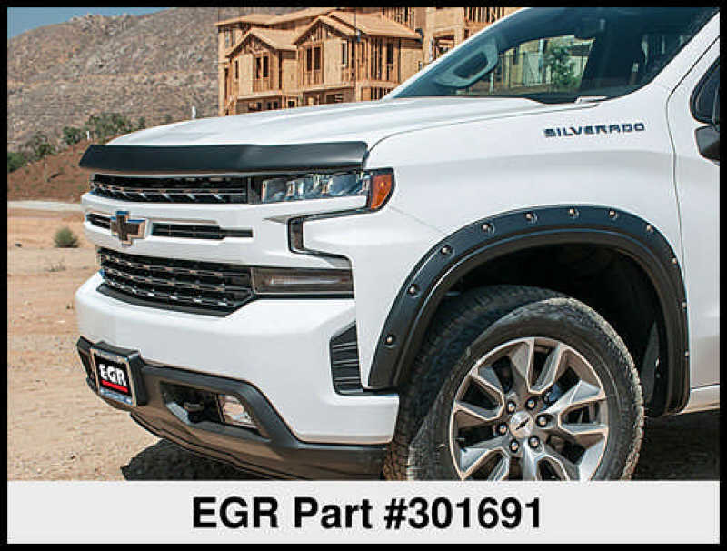 EGR 2019 Chevy 1500 Super Guard Hood Guard - Dark Smoke