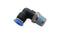 Vibrant Male Elbow 1-Touch Fitting for 1/4in OD Tube (1/16in NPT)